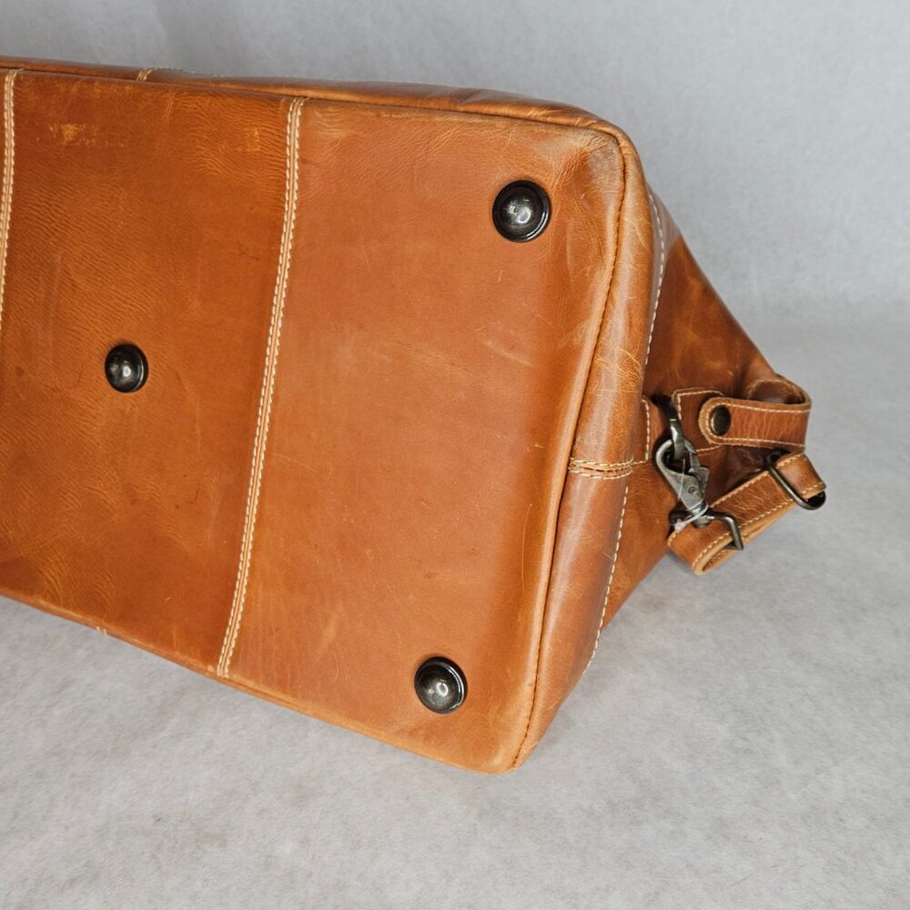Vintage Canyon Outback Boulder Duffel Leather Bag CS317D - Picture 9 of 14